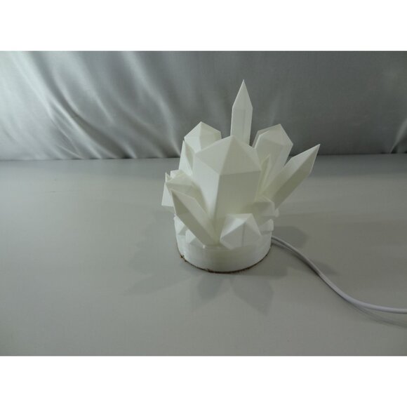 Crystal-Inspired LED Table Lamp With Geometric Design & Warm White Glow - Picture 14 of 15